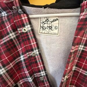 Reflex Men's Red and Black Plaid Shirt